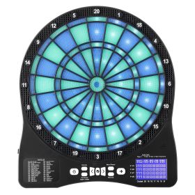 VEVOR Electronic Dart Board, LED-Illuminated Target Dartboard with 48 Games & 500+ Variations, Includes 6 Dart Shafts with Flights & 50 Soft Tips VEVOR Electronic Dart Board, LED-Illuminated Target Dartboard with 48 Games & 500+ Variations, Includes 6 Dart Shafts with Flights & 50 Soft Tips